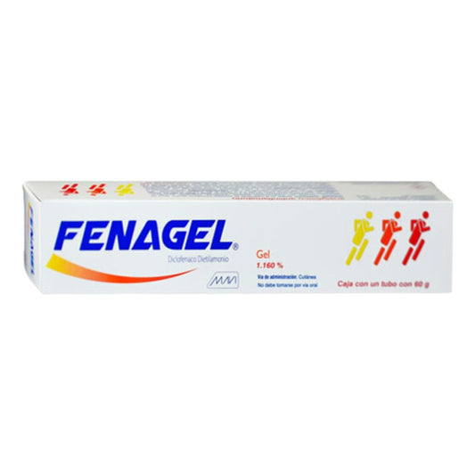 Fenagel (diclofenaco Dietilamonio) Caja Con Tubo De 60 Mg