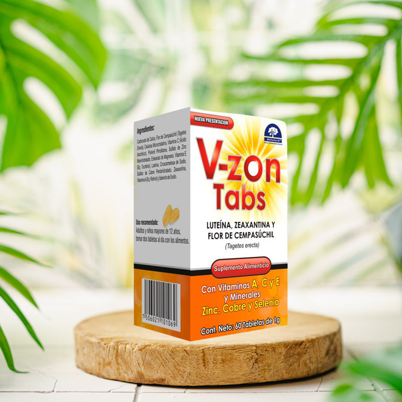 V-zon Tabs Frasco Con 60 Tabletas Natutech Sin Sabor