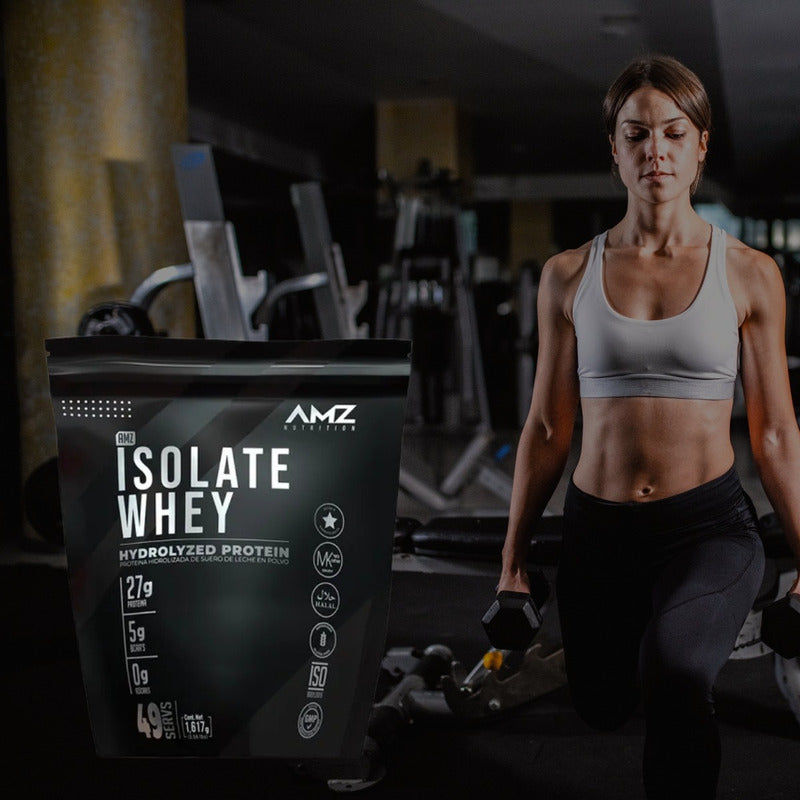 Amz Isolate Whey Proteína 1,617 G 49 Servs Sabor Plátano Plátano