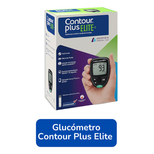 Contour Plus Elite Glucómetro Bluetooth 5 Tiras 5 Lancetas