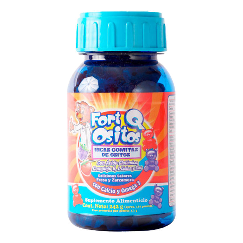 Forti Q Ositos Gomitas 242 G Fresa/zarzamora  Natutech Fresa Y Zarzamora