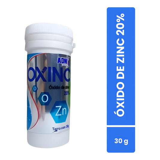 Pomada De Oxido De Zinc 20% Tarro Con 30 G Adn Pharma Oxinc Neutra