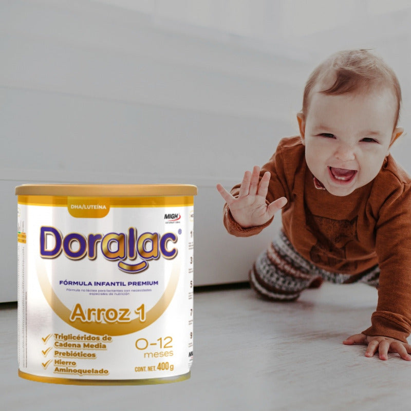 Doralac Arroz 1 Fórmula Infantil Premium 400g 0 - 12 Meses Sin Sabor