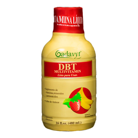 Gadavyt Dbt Multivitamin 480 Ml Suplemento Líquido Banana - Fresa