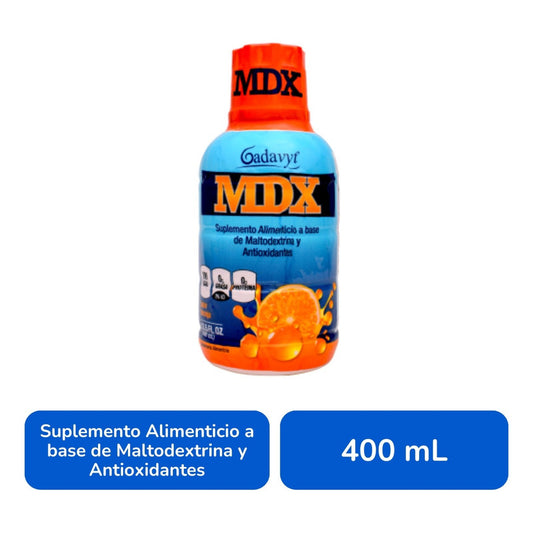 Gadavyt Mdx Carbo Sabor Naranja 400 Ml Suplemento Naranja