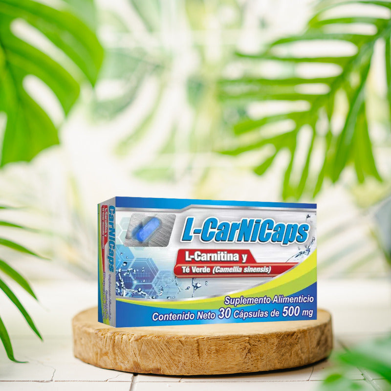 L-carnicaps L-carnitina / Té Verde 500 Mg 30 Cáps Natutech Sin Sabor