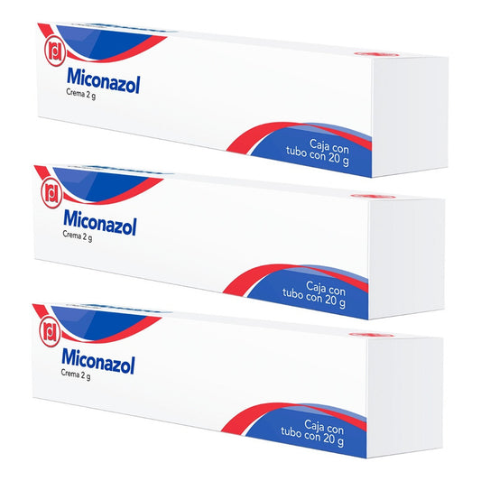 Miconazol 2 G Crema 3 Tubos De 20 G C/u Randall