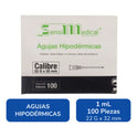 Jeringa De 1 Ml Con Aguja 22g X 32 Mm 100 Pzas Jayor 1 Ml