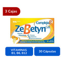 Zebetyn Gel 3 Cjs Con 30 Cápsulas C/u Complejo B Gel Pharma Sin Sabor