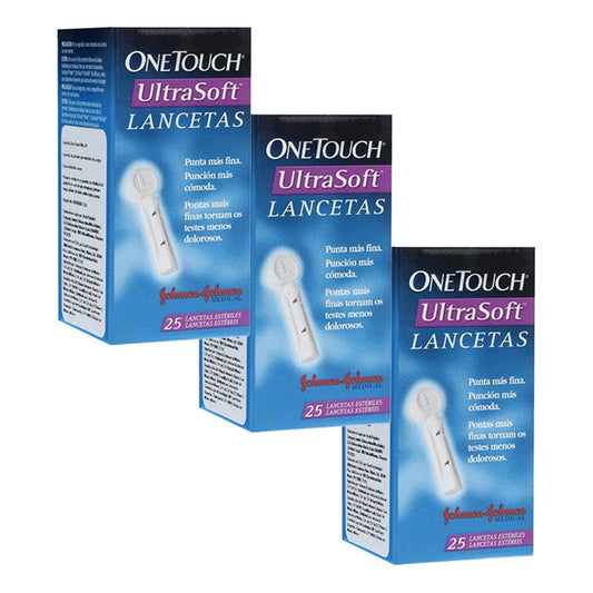 One Touch Lancetas Ultrasoft Paquete Con 75 Lancetas