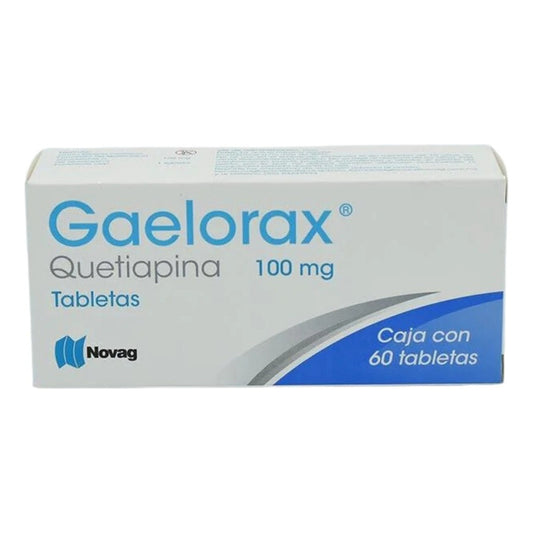 Quetiapina Gaelorax Caja Con 60 Tabletas De 100mg