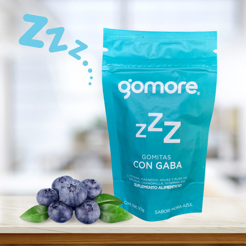 Gomore Gomitas Con Gaba, L-teanina, Magnesio, Naranjo 90 G Mora Azul
