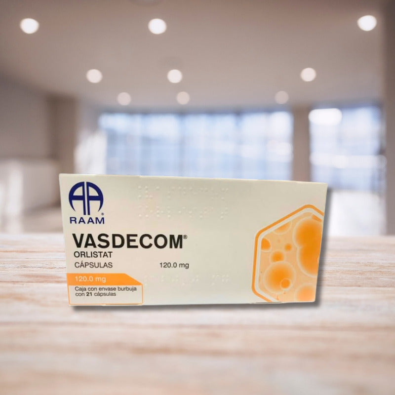 Vasdecom Orlistat 120 Mg Caja Con 21 Cápsulas