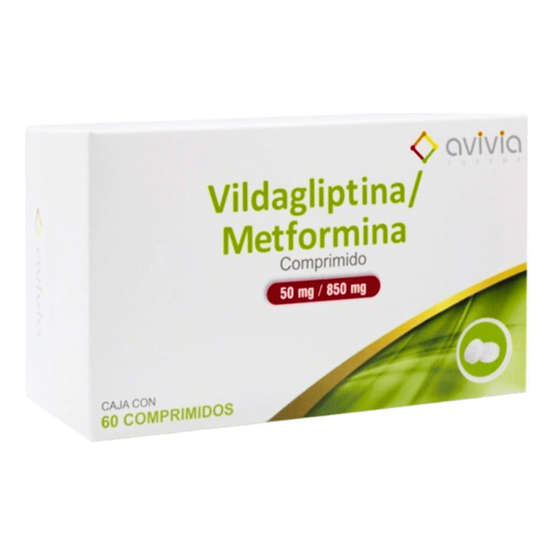 Vildagliptina / Metformina 50 Mg / 850 Mg 60 Comprimidos