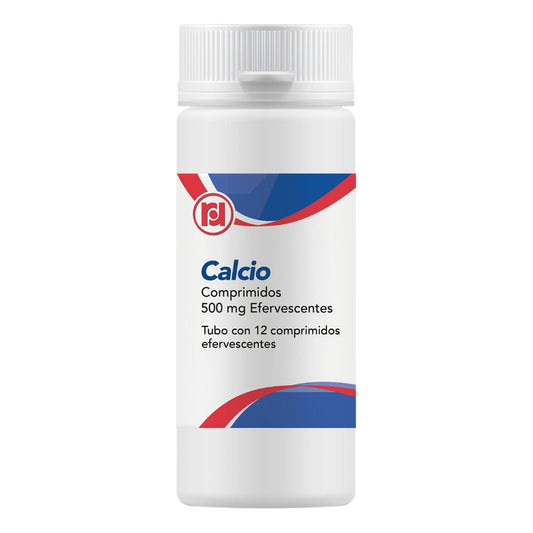 Calcio Efervescente 500 Mg Tubo Con 12 Comprimidos Randall