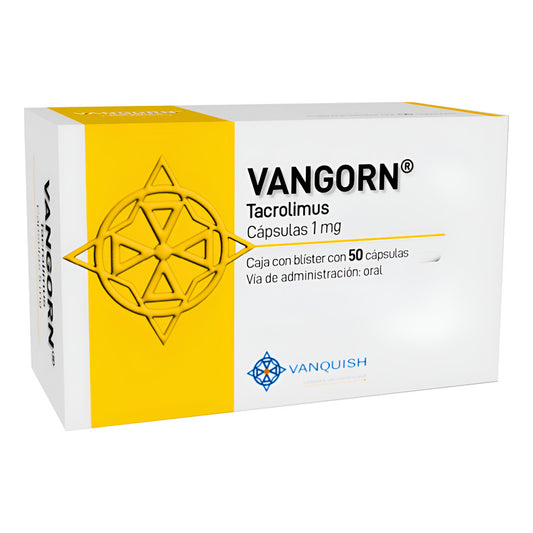 Vangorn Tacrolimus 1 Mg 50 Cápsulas Vanquish