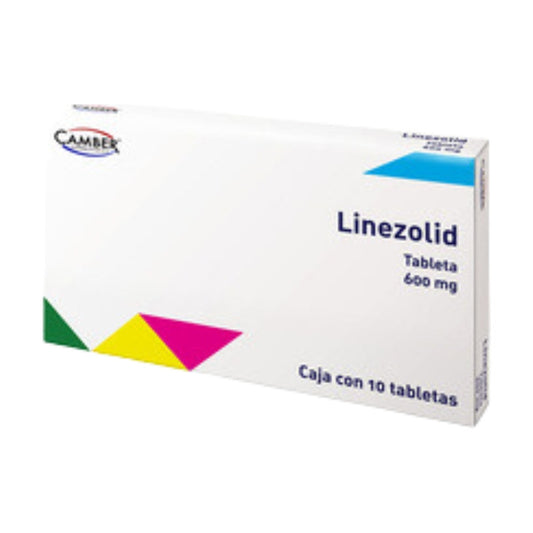 Linezolid 600 Mg Caja Con 10 Tabletas