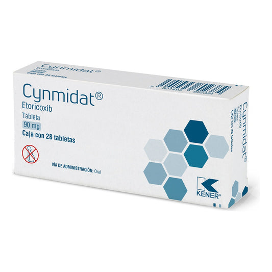 Cynmidat Etoricoxib 90 Mg Caja Con 28 Tabletas