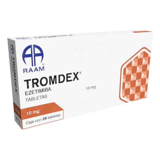 Tromdex Ezetimiba 10 Mg Caja Con 28 Tabletas