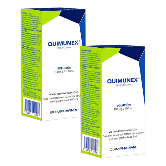 Quimunex Prednisolona 2 Cajas Con 100 Ml Solución Quimpharma