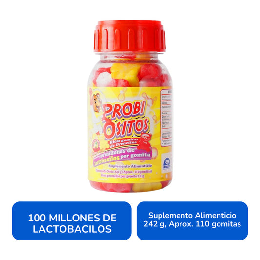 Probiositos Frasco Con 110 Gomitas 242 G. Natutech Piña