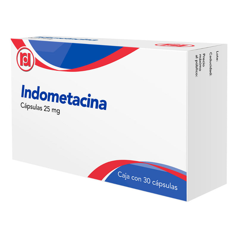 Indometacina 25 Mg Caja Con 30 Cápsulas Randall