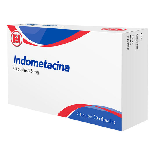 Indometacina 25 Mg Caja Con 30 Cápsulas Randall