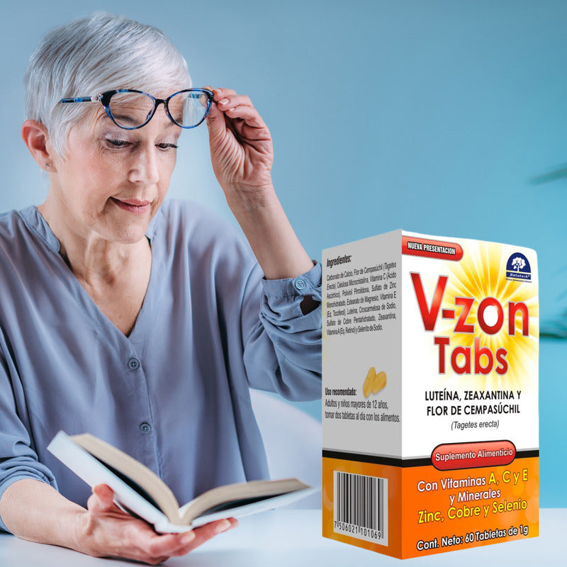 V-zon Tabs Frasco Con 60 Tabletas Natutech Sin Sabor