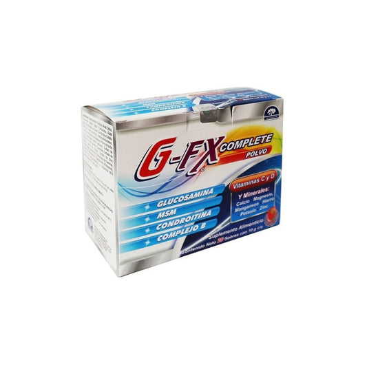 G-fx Complete Polvo C/20 Sobres / Glucosamina, Msm Natutech Sabor Frambuesa
