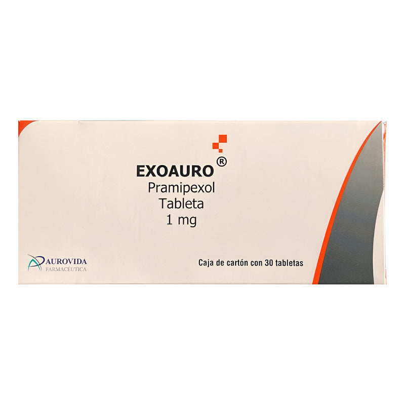 Exoauro Pramipexol 1 Mg Caja Con 30 Tabletas Aurovida