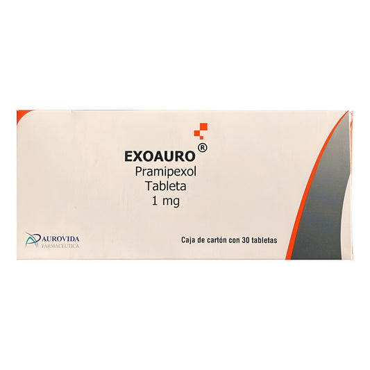 Exoauro Pramipexol 1 Mg Caja Con 30 Tabletas Aurovida