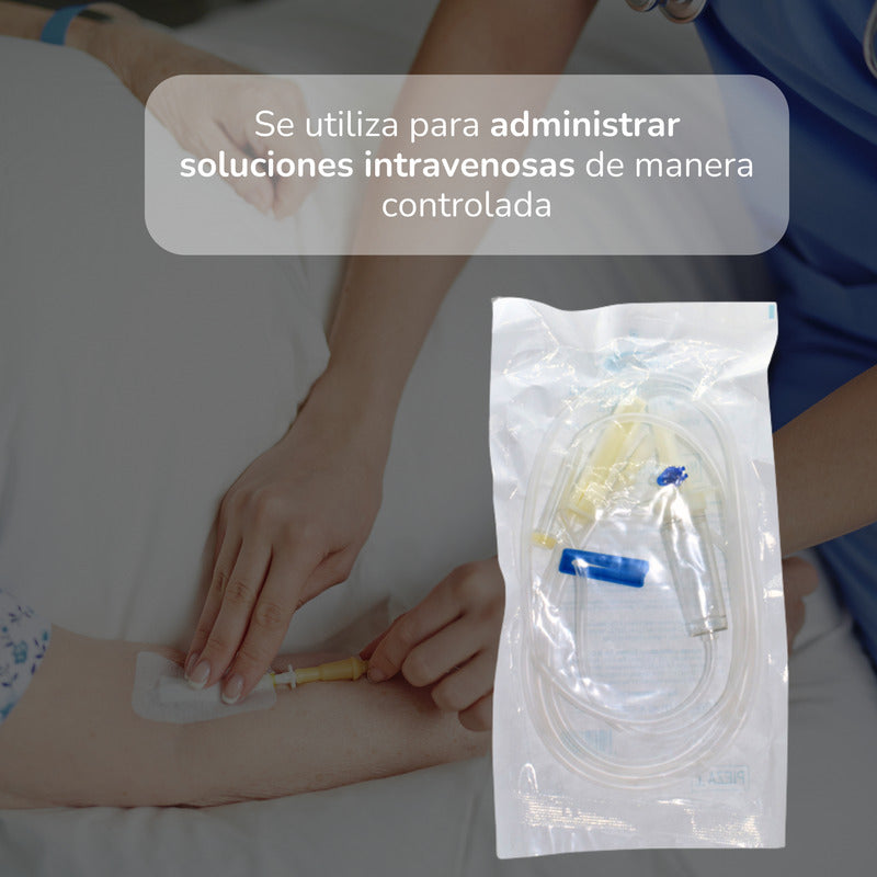 Equipo Venoclisis Microgotero 60 Gotas 25 Pzs Medicrit Jayor