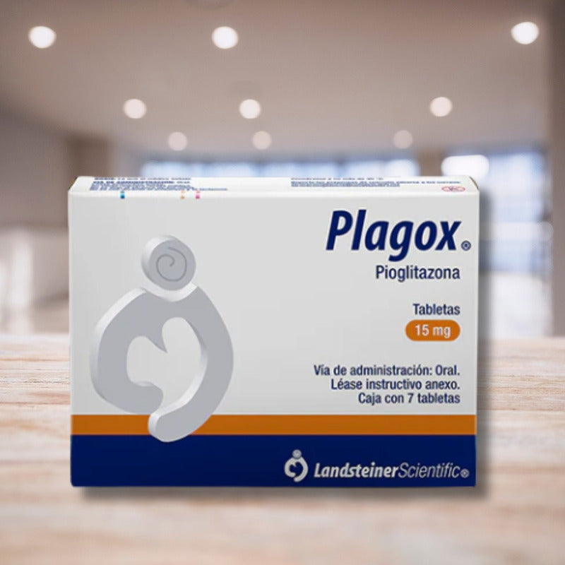 Plagox Pioglitazona 15 Mg Caja Con 7 Tabletas Landsteiner