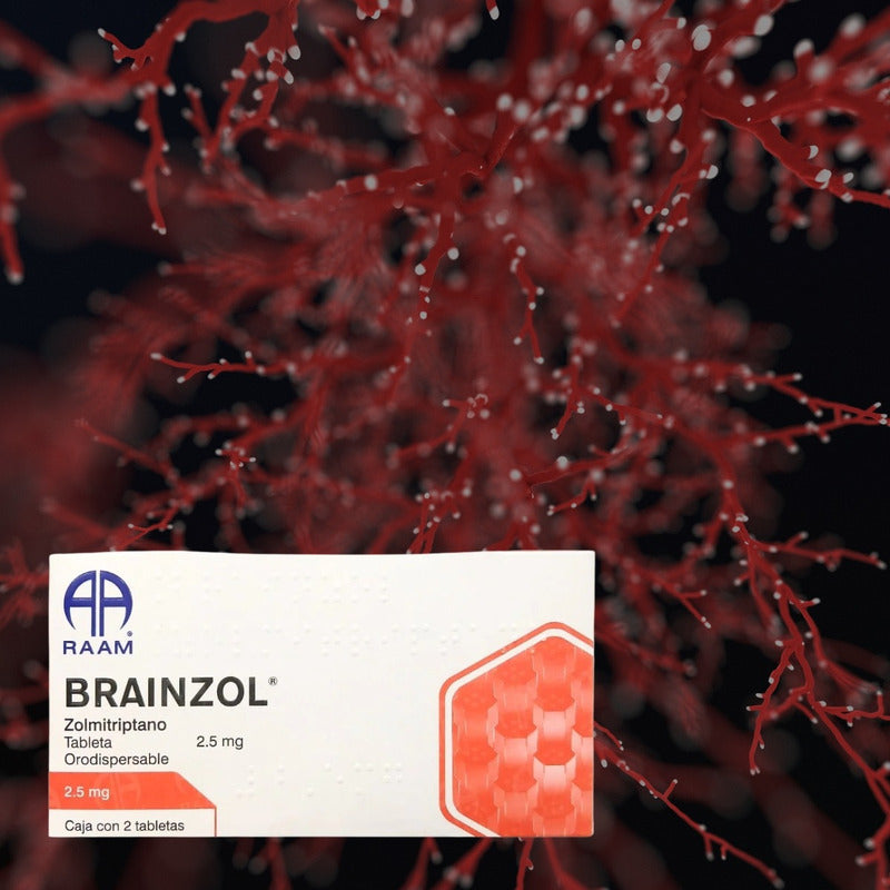 Brainzol Zolmitriptano 2.5 Mg 6 Cajas 2 Tabletas C/u Raam