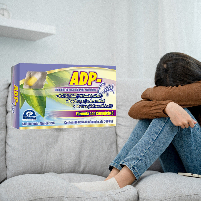 Adp Caps 500 Mg 30 Cápsulas Suplemento Alimenticio Natutech Sin Sabor