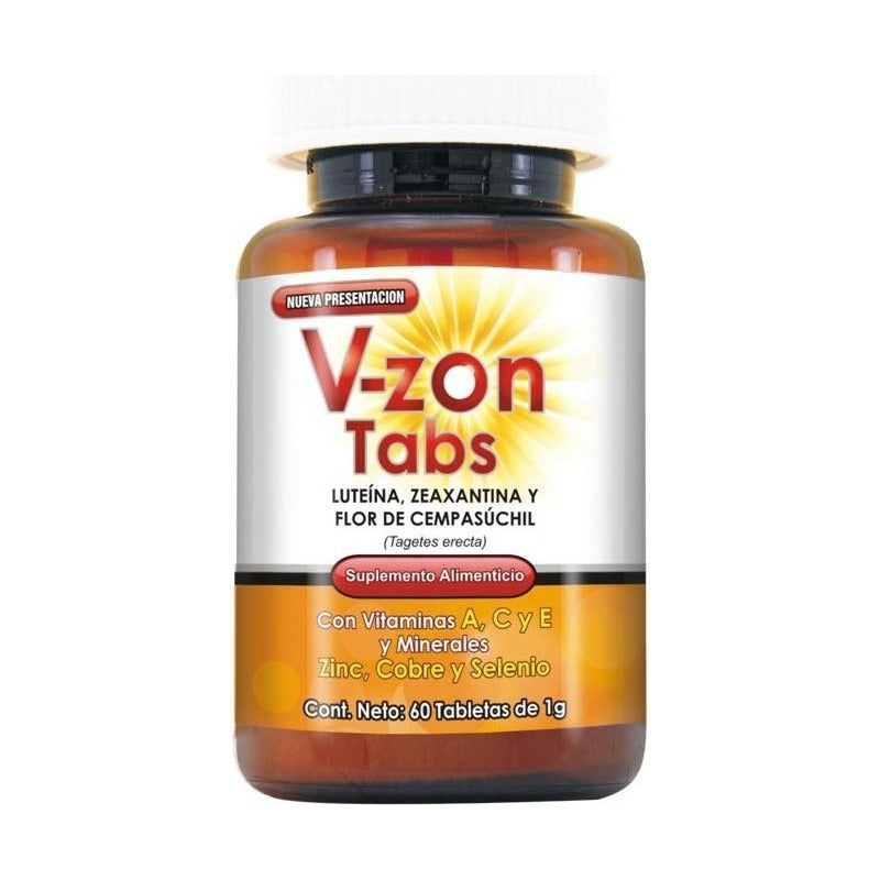 V Zon Tabs Luteina, Zeaxantina Y Flor De Cempasuchil, Vitami