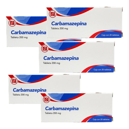 Carbamazepina 200 Mg 5 Cajas 20 Tabletas C/u Randall