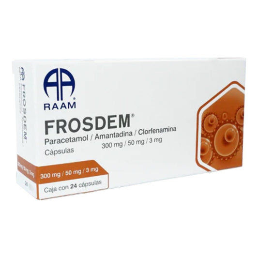 Frosdem  Paracetamol Amantadina Clorfenamina 24 Cápsulas