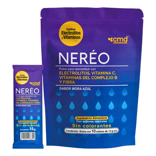 Neréo Suplemento Alimenticio 10 Sobres 14 G Multivitamínico Mora Azul