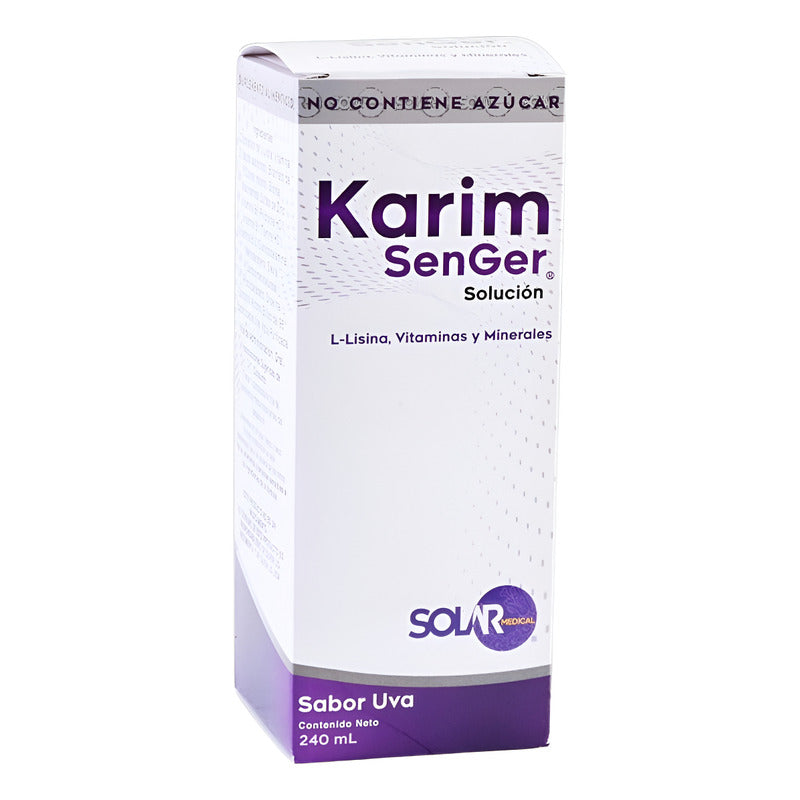 Karim Senger Solución Con 240 Ml Solar Medical Uva