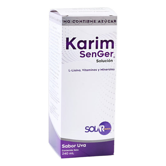 Karim Senger Solución Con 240 Ml Solar Medical Uva