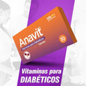 Anavit Vitaminas P/ Diabéticos 3 Cjs 30 Caps Gelpharma Sin Sabor