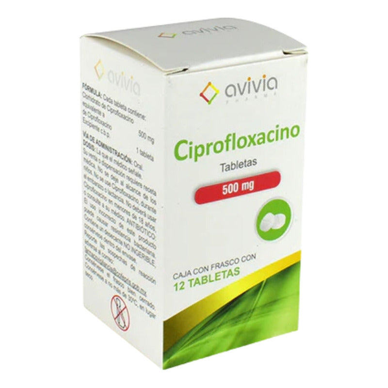 Ciprofloxacino 500 Mg Caja Con 12 Tabletas Avivia Pharma