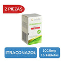 Itraconazol 100 Mg 2 Cajas 15 Cápsulas C/u Avivia Pharma