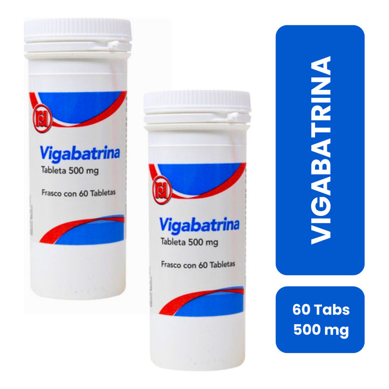 Vigabatrina 2 Frascos Con 500mg 60 C/u Tabletas Randall