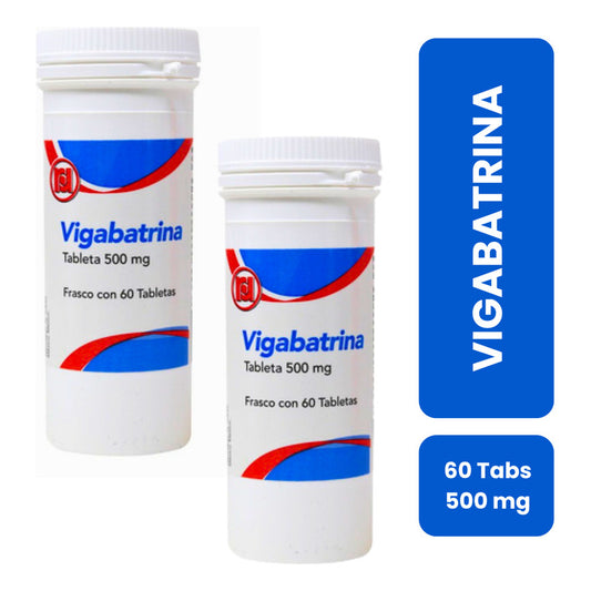 Vigabatrina 2 Frascos Con 500mg 60 C/u Tabletas Randall