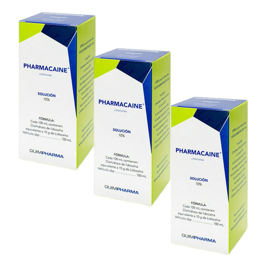 Lidocaina 3 Cajas Con 1 Atomizador Manual  C/u Con 115ml