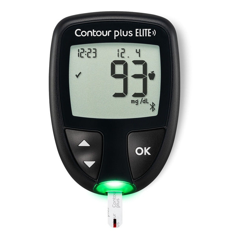 Contour Plus Elite Glucómetro Bluetooth 200 Tiras 200 Lancetas