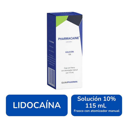 Lidocaina Frasco Con Atomizador Manual Con 115ml