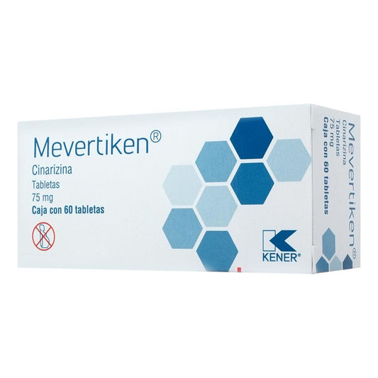 Mevertiken Tableta 75 Mg, 60 Tabletas